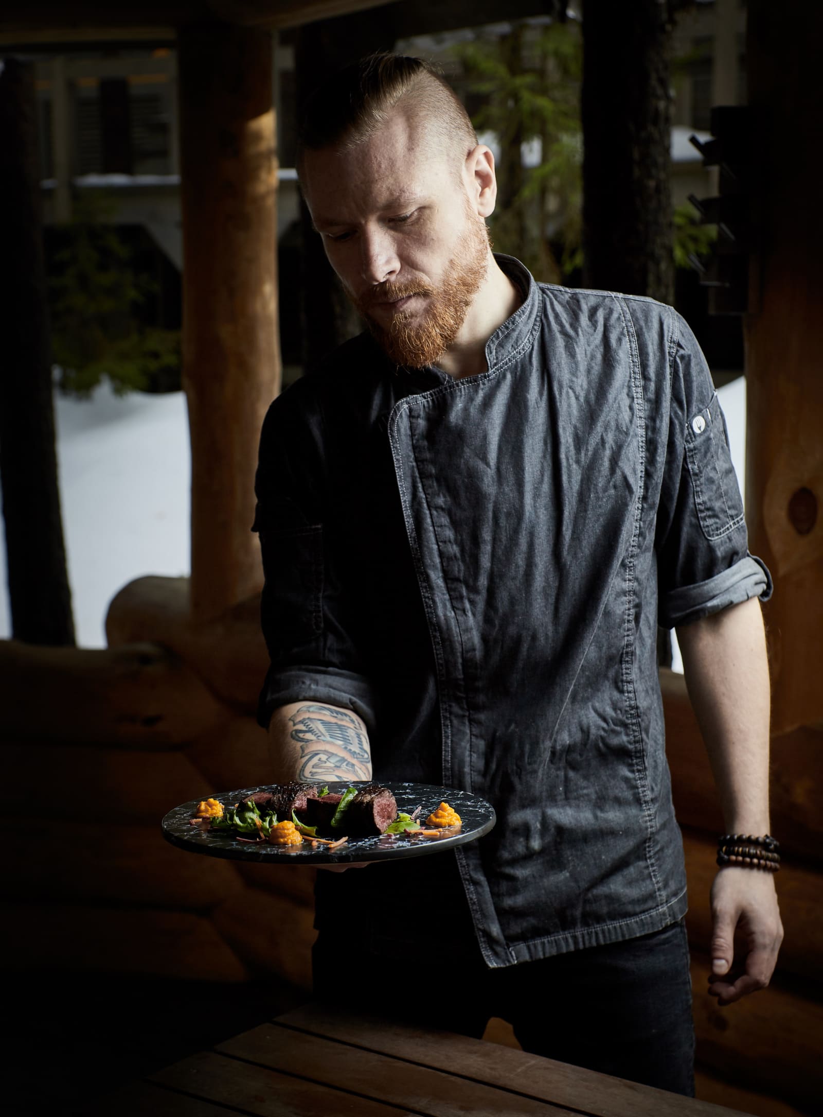 Chef Holding a Plate